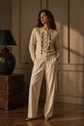 Beige Knitted Cardigan