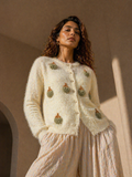 Creme Faux Fur Cardigan