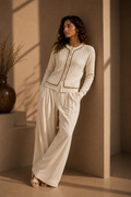 Knitted cream cardigan