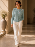 Blue Knitted Cardigan