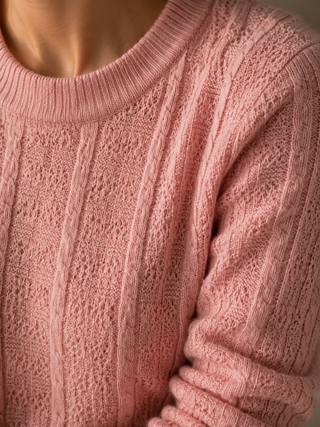 Knitted Pink Sweater