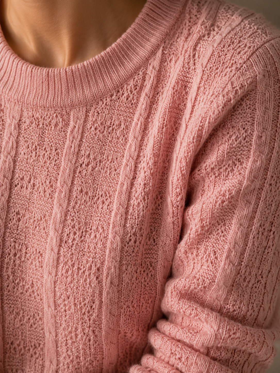 Knitted Pink Sweater