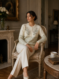 White Knitted Cardigan